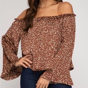 Polk a Dot Blouse - AVAILABLE IN S & M